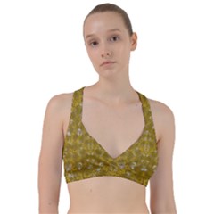 Golden Stars In Modern Renaissance Style Sweetheart Sports Bra by pepitasart