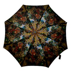 Flowers And Mirror Hook Handle Umbrellas (large) by bestdesignintheworld