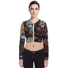 Flowers And Mirror Bomber Jacket