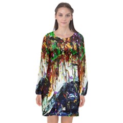 Gatchina Park 1 Long Sleeve Chiffon Shift Dress  by bestdesignintheworld