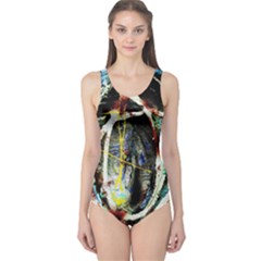 Egg In The Duck One Piece Swimsuit by bestdesignintheworld