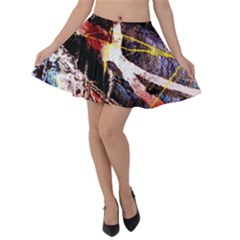 Egg In The Duck   Needle In The Egg 4 Velvet Skater Skirt by bestdesignintheworld