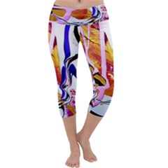 Immediate Attraction 6 Capri Yoga Leggings by bestdesignintheworld