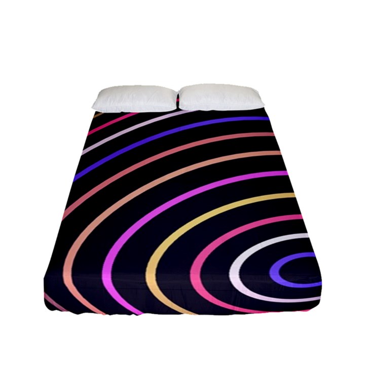 Abtract Colorful Spheres Fitted Sheet (Full/ Double Size)