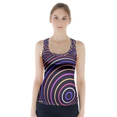 Abtract Colorful Spheres Racer Back Sports Top by Modern2018