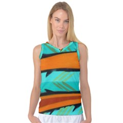 Abstract Art Artistic Women s Basketball Tank Top by Modern2018