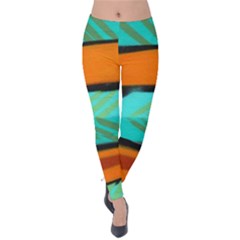 Abstract Art Artistic Velvet Leggings by Modern2018