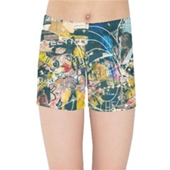 Abstract Art Berlin Kids Sports Shorts