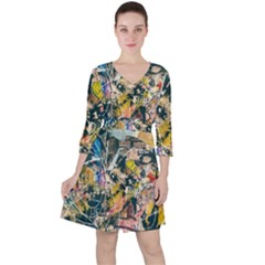 Abstract Art Berlin Ruffle Dress by Modern2018