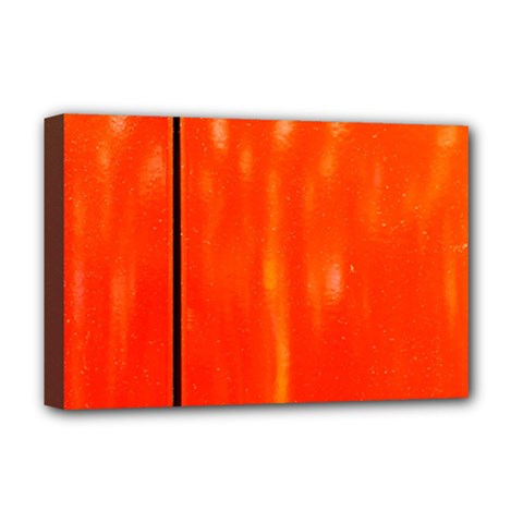 Abstract Orange Deluxe Canvas 18  X 12   by Modern2018