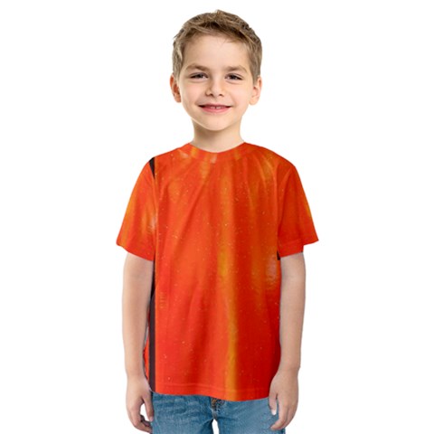 Abstract Orange Kids  Sport Mesh Tee by Modern2018