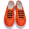 Abstract Orange Women s Classic Low Top Sneakers View1