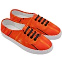 Abstract Orange Women s Classic Low Top Sneakers View3