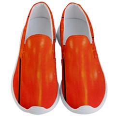 Abstract Orange Men s Lightweight Slip Ons by Modern2018