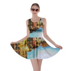 Architecture Art Blue Skater Dress by Modern2018