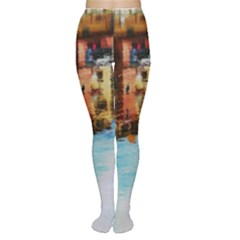 Architecture Art Blue Women s Tights by Modern2018