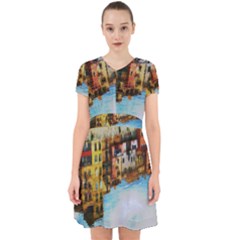 Architecture Art Blue Adorable In Chiffon Dress by Modern2018