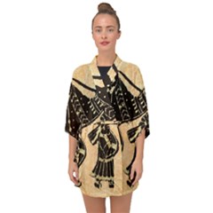 Antique Apparel Art Half Sleeve Chiffon Kimono by Modern2018