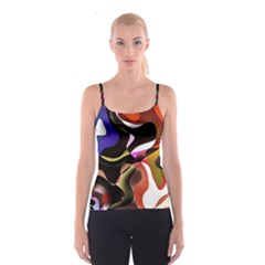 Abstract Full Colour Background Spaghetti Strap Top by Modern2018