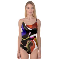 Abstract Full Colour Background Camisole Leotard  by Modern2018