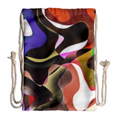 Abstract Full Colour Background Drawstring Bag (large) by Modern2018