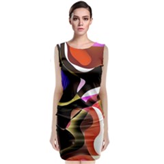 Abstract Full Colour Background Classic Sleeveless Midi Dress by Modern2018