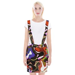 Abstract Full Colour Background Braces Suspender Skirt by Modern2018