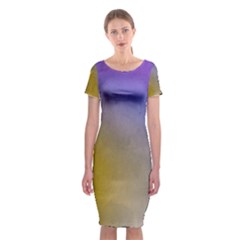 Abstract Smooth Background Classic Short Sleeve Midi Dress by Modern2018