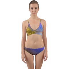 Abstract Smooth Background Wrap Around Bikini Set by Modern2018