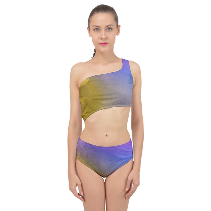 Abstract Smooth Background Spliced Up Swimsuit