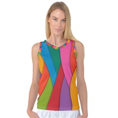 Abstract Background Colrful Women s Basketball Tank Top by Modern2018