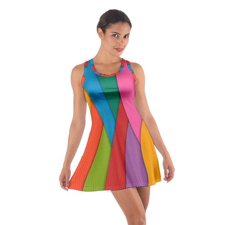 Abstract Background Colrful Cotton Racerback Dress