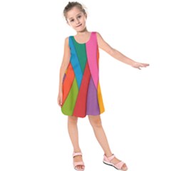 Abstract Background Colrful Kids  Sleeveless Dress by Modern2018