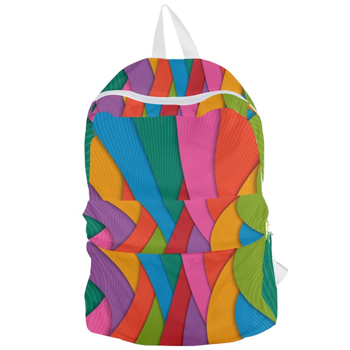 Abstract Background Colrful Foldable Lightweight Backpack