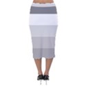 Elegant Shades Of Gray Stripes Pattern Striped Velvet Midi Pencil Skirt View2