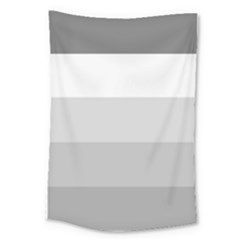 Elegant Shades Of Gray Stripes Pattern Striped Large Tapestry by yoursparklingshop