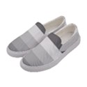 Elegant Shades Of Gray Stripes Pattern Striped Women s Canvas Slip Ons View2