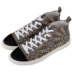 I Am Big Cat With Sweet Catpaws Decorative Men s Mid-top Canvas Sneakers by pepitasart