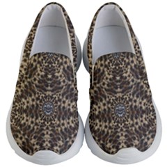 I Am Big Cat With Sweet Catpaws Decorative Kid s Lightweight Slip Ons by pepitasart