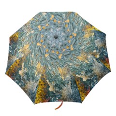 Colorful Abstract Texture  Folding Umbrellas by dflcprints