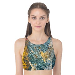 Colorful Abstract Texture  Tank Bikini Top by dflcprints