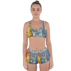 Colorful Abstract Texture  Racerback Boyleg Bikini Set by dflcprints