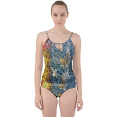 Colorful Abstract Texture  Cut Out Top Tankini Set by dflcprints