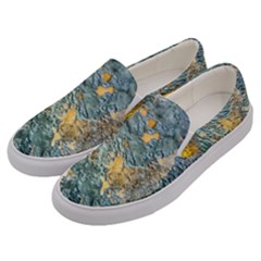 Colorful Abstract Texture  Men s Canvas Slip Ons by dflcprints