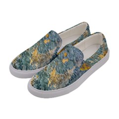 Colorful Abstract Texture  Women s Canvas Slip Ons by dflcprints