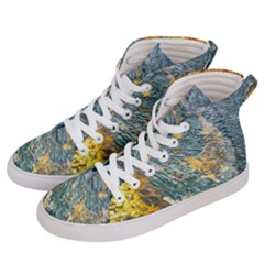 Colorful Abstract Texture  Women s Hi-top Skate Sneakers by dflcprints