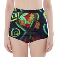 Girls Curiosity 12 High-waisted Bikini Bottoms by bestdesignintheworld