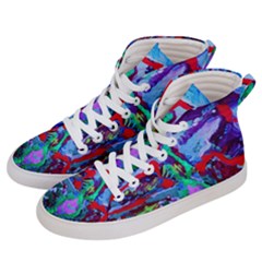 Desert Blooming 1/1 Men s Hi-top Skate Sneakers by bestdesignintheworld