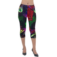 Spooky Attick 4 Lightweight Velour Capri Leggings  by bestdesignintheworld