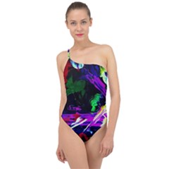 Spooky Attick 5 Classic One Shoulder Swimsuit by bestdesignintheworld